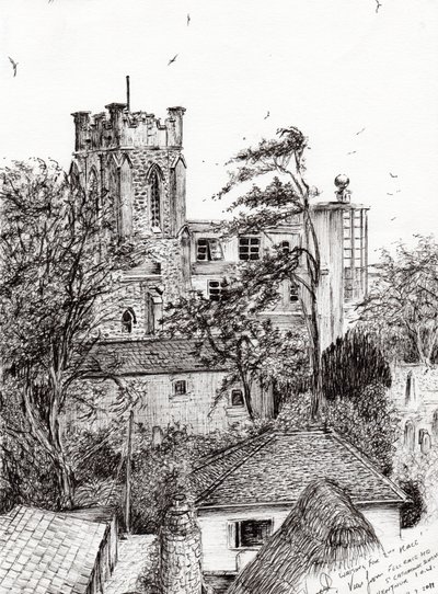 View from St Catherines school Ventnor I.O.W., 2011 by Vincent Alexander Booth